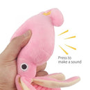 Pets Cute Squid Dog Chew Squeaky Toy