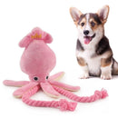 Pets Cute Squid Dog Chew Squeaky Toy