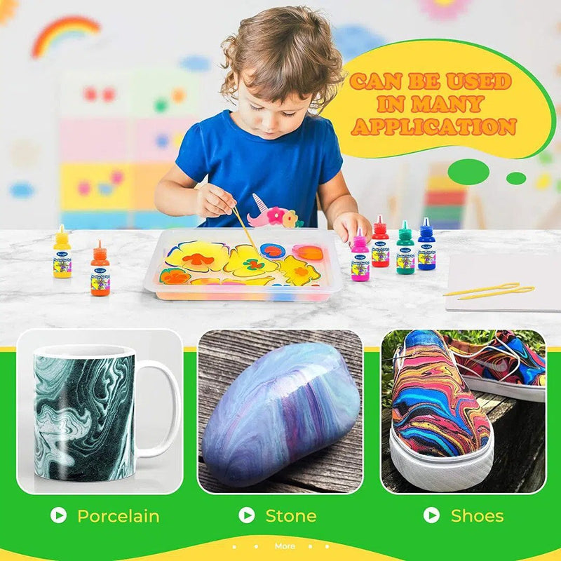 Water Marbling Paint Art Kit